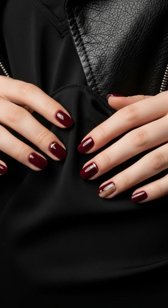 nails The Slip Dress & Leather Jacket Power Move