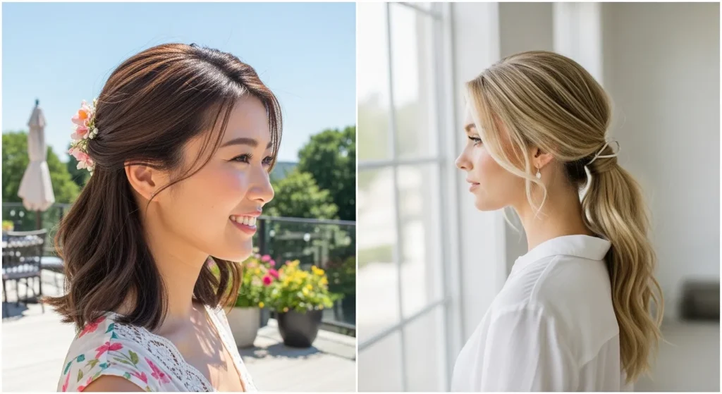 10 Fresh Summer Hairstyles for Straight Hair
