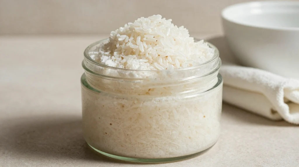 Diy Rice Flour Bath Scrub for Bright, Polished Skin