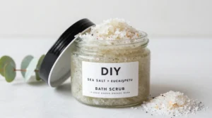 Diy Sea Salt + Eucalyptus Bath Scrub for a “Steam Room” Shower Feel